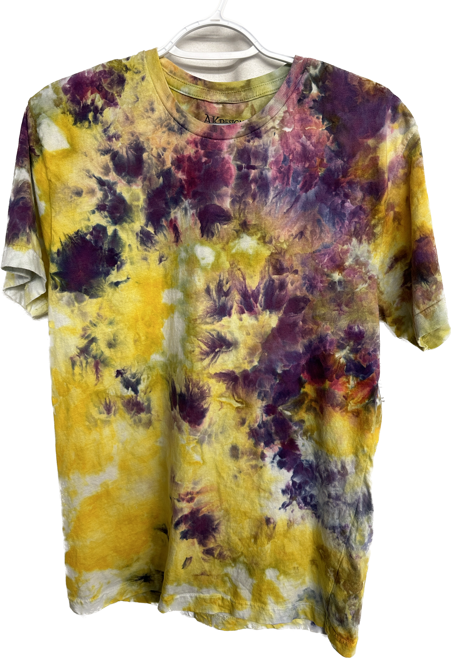 Purple Yellow Marble Tee - Medium